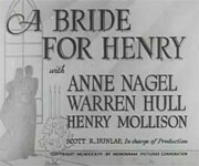 A Bride for Henry (1937)