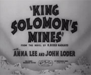 King Solomon’s Mines (1937)